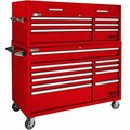 Homak Pro II 54'' Red 10-Drawer Roller Cabinet RD04054210 571RD04054210